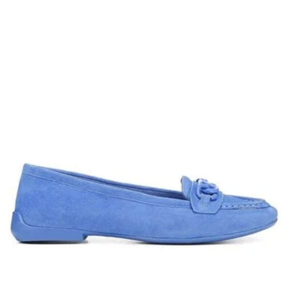 SALE! new Franco Sarto Suede Slip-on Chain Loafers Flats - Picture 4 of 6